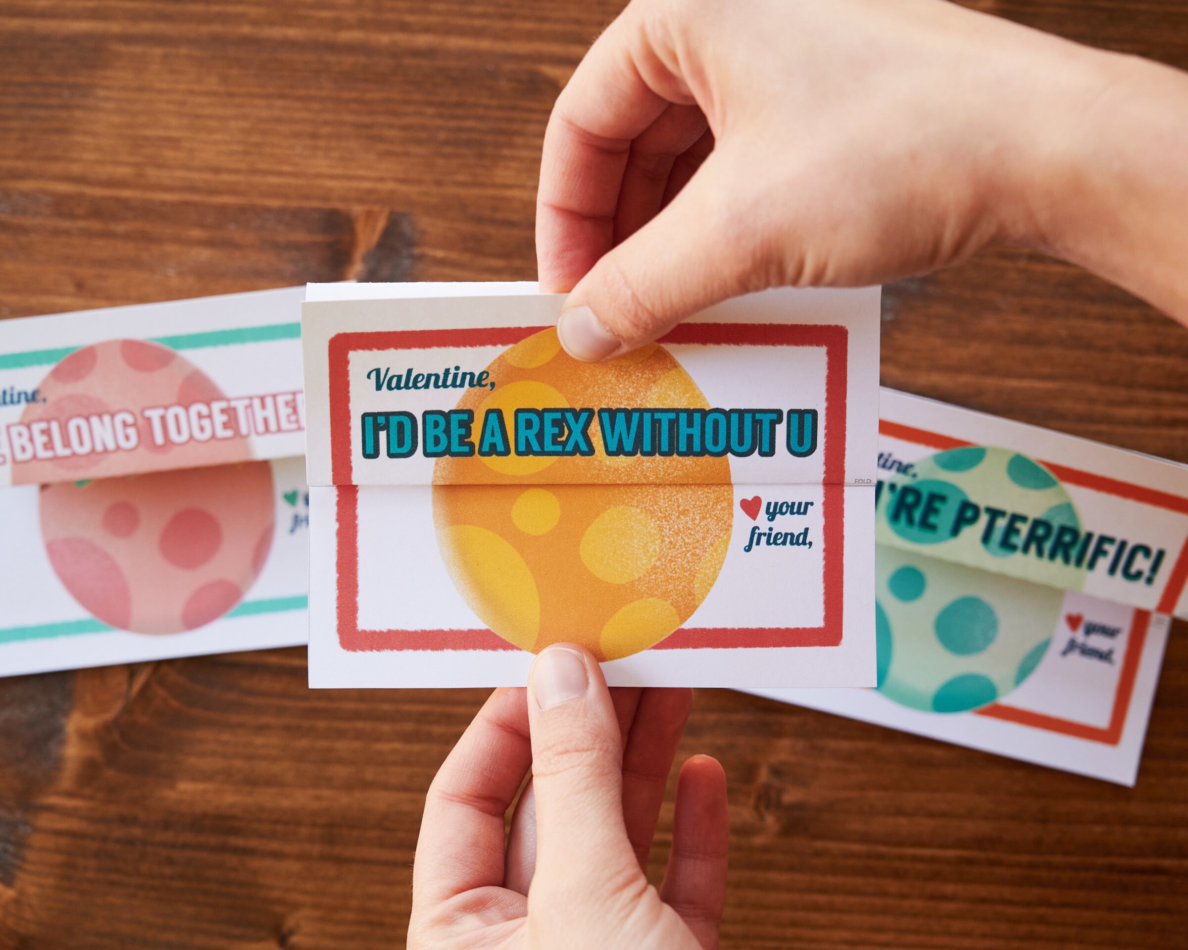 Baby T Rex Dinosaur Egg Folding Surprise Printable Valentine Cards ...