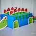 Dinosaur Stegosaurus Valentine Box Printable Decor Kit customize eye options, boy mailbox for school valentine's day cards