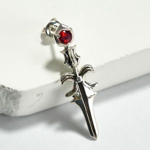 PREMIUM Handmade Final Fantasy XVI Dion Lesage Earring, 950 Silver FF16 Jewelry, Unique Collector’s Accessory Inspired by Bahamut & FF Lore