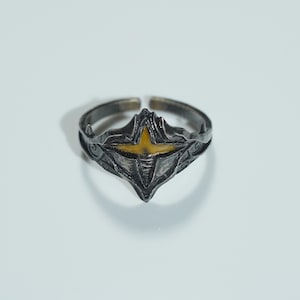 EXCLUSIVE Dark Souls - Calamity Ring, Handmade 950 Silver Fantasy Jewelry, Calamity Ring & Ring of Favor for RPG Fans