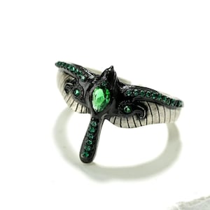 EXCLUSIVE Handmade Baldur&#39;s Gate 3 Ring of Evasion,Custom 950 Silver Fantasy Jewelry,Ideal Gift for DnD Players, RPG Fans and BG3 Collectors