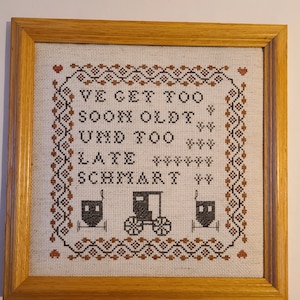 Nordic Norwegian Scandinavian Needlework wall Hanging