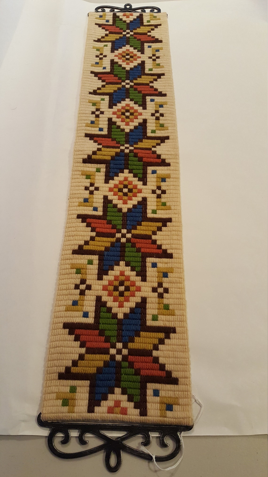 Vintage Nordic, Scandinavian, Norwegian Needlework Wall Hanging Etsy