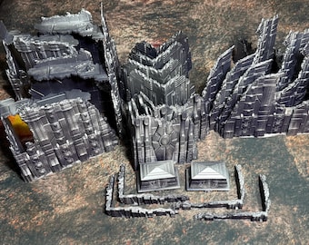 Grimdark Sci-Fi Awakened Robot Tomb Terrain Set