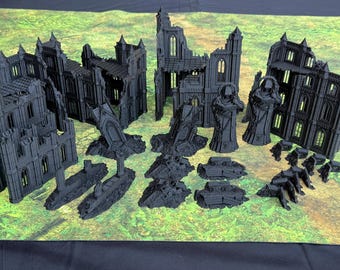 Grimdark Sci-Fi Gothic Terrain Set 11th Ed.