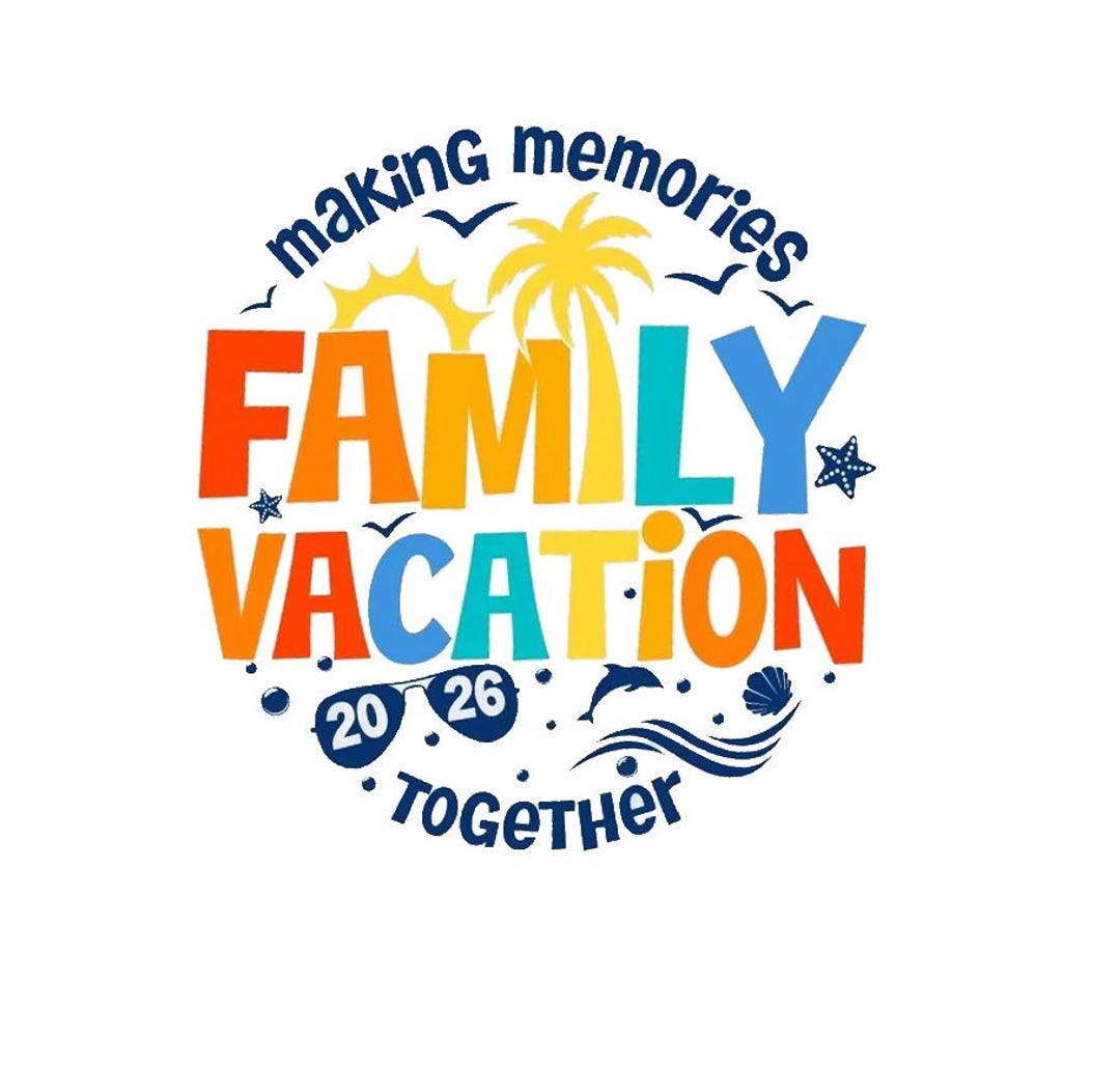 Custom Family Vacation 2026 PNG, Matching Family Trip Shirts Design ...