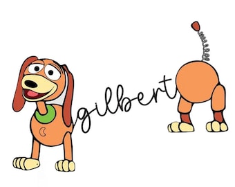 Slinky Dog con nombre personalizado PNG - Camiseta de personaje de Disney de Toy Story PNG - Slinky Dog personalizado - Archivo digital PNG de viaje familiar a Disney
