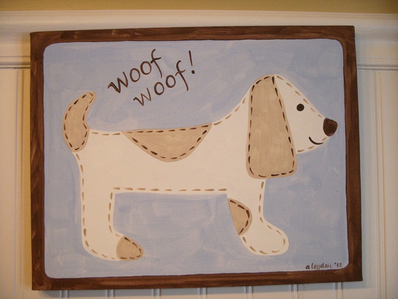 Boy kid room decor..baby nursery wall art..original canvas Etsy