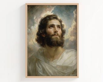 Heilige Thomas de Apostel olieverfschilderij, Didymus olieverf stijl christelijke heilige muurkunst, St. Thomas poster of canvasafdruk, kunst cadeau