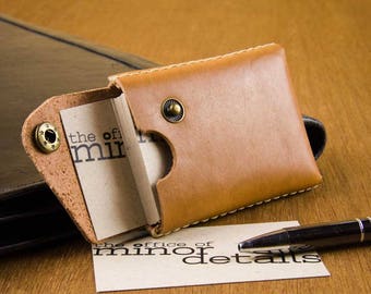 Business Card Case Leather - Cardholder - Leather Card Case Men - Graduation Gift Leather - Leather Card Holder Men