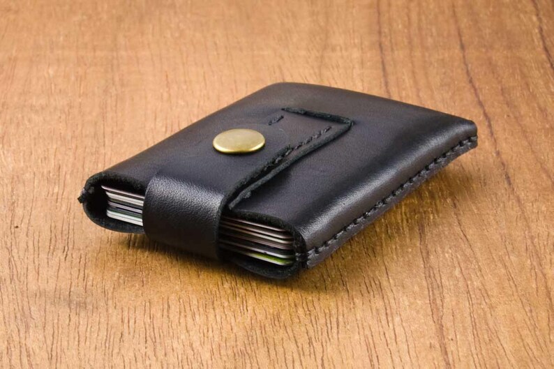 Slim Leather Card Case Leather Card Case Men Slim Leather Etsy