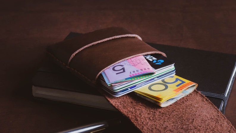 Slim Wallet Mens Leather Wallet Mens Wallet Thin Wallet for Men Leather Cardholders Card Case Wallet image 2