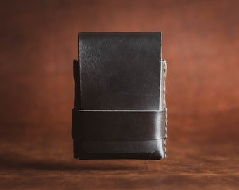 Slim Wallet -  Mens Leather Wallet - Thin Wallet for Men - Leather Cardholders - Card Case Wallet  -  FREE SHIPPING