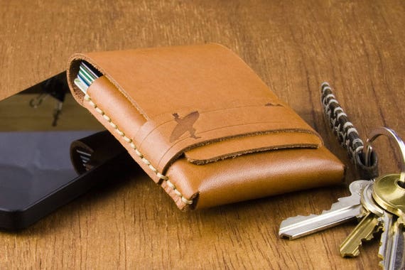 Slim Mens Wallet - Thin Wallet - Surfer - Front Pocket Wallet - Minimalist Wallet - Gift For Him - Thin Leather Wallet - Personalized Gift