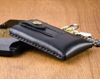 Porte-cartes fin en cuir - Porte-cartes en cuir pour homme - Portefeuille fin en cuir - Portefeuille fin pour homme - Portefeuille homme - Portefeuille en cuir