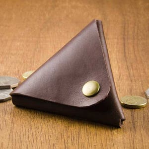 Leder Geldbörse - Leder Portemonnaie - Echtleder Münzbeutel - Münzhalter - Geldbörse - Geldbörse - Münzportemonnaie