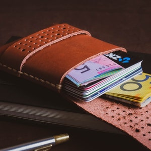 Slim Wallet -  Mens Leather Wallet -  Mens Wallet - Thin Wallet for Men - Leather Cardholders - Card Case Wallet - MATRIX