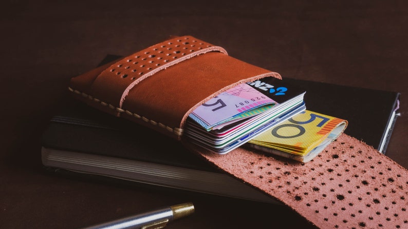 Mens Leather Wallet Leather Cardholders Mens Wallet Thin Wallet for Men Slim Wallet MATRIX Card Case Wallet
