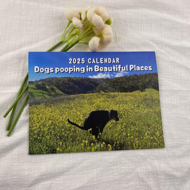 Pooping Dogs Calendar 2025 Etsy