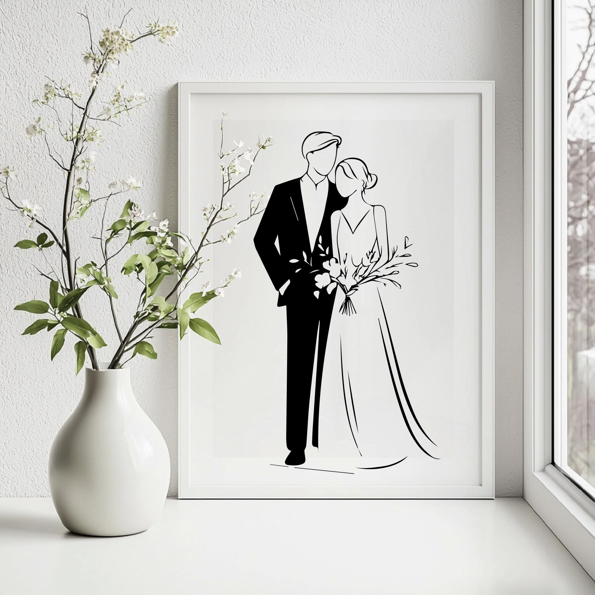 Wedding SVG Bundle, Bride and Groom Clipart (digital Download) - Etsy