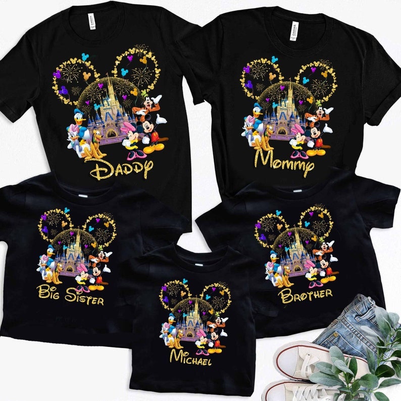 Personalized Disney Family Shirt, Disney Mickey Minnie Shirt, Disneyworld Shirt 2022