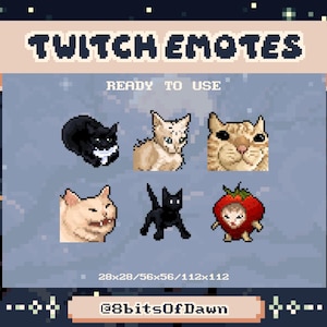 Silly Cat Meme / Twitch Emotes - Ready to use - Instant download - Funny / Cute / Meme / Cat / Kitty / U I A Cat