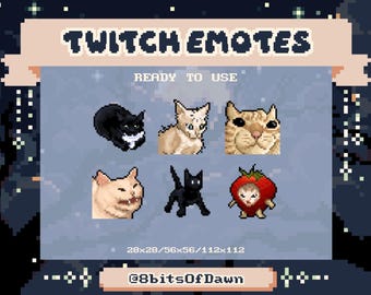 Silly Cat Meme / Twitch Emotes - Ready to use - Instant download - Funny / Cute / Meme / Cat / Kitty / U I A Cat