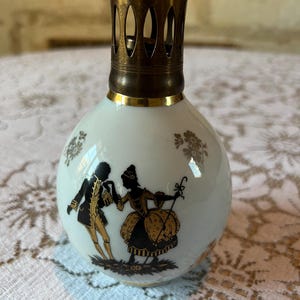 LAMPE BERGER PORCELAINE DE LIMOGES LES VIOLETTES