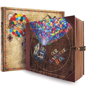 Handmade &#39;Our Adventure Book&#39; Scrapbook Album: 146 Page DIY Photo Album