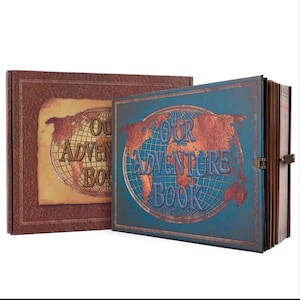 DIY Travel Photo Album Scrapbook: Embossed Leather Adventure Book