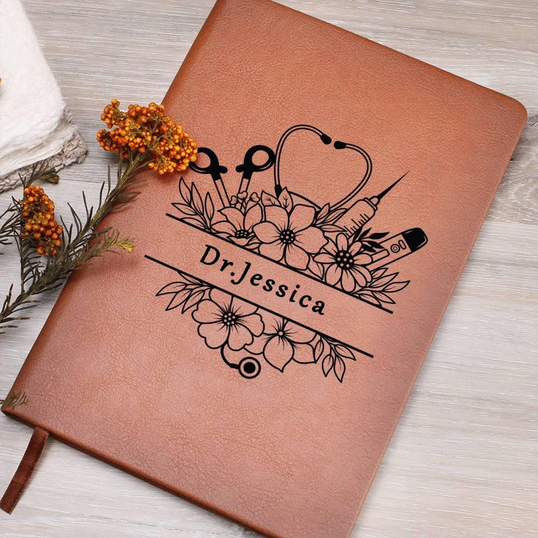 Personalized Journal for Doctor/ Nurse, Gift for Female Doctor, Medical
