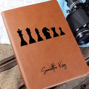 Personalized Chess Score Journal, Chess Player Birthday Gift, Custom Chess Player Notebook, Chess Player Christmas Gifts, Gift Idea