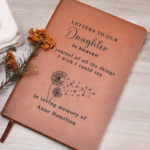 Diario de duelo por una hija en el cielo, cartas a nuestra hija en el cielo, regalo por la pérdida de un hijo, regalo por un aborto espontáneo, pérdida de un bebé, regalo por la pérdida del embarazo