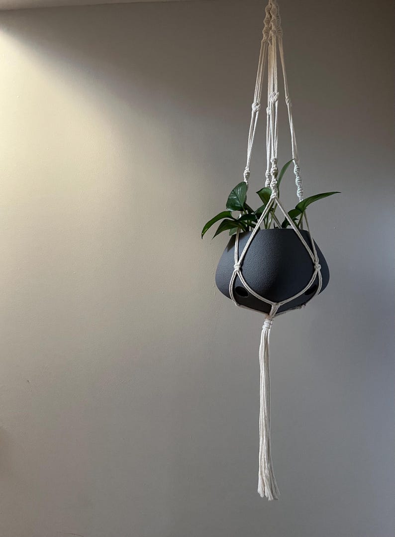 Modern Self-watering Hanging Planter ROPES INCLUDED - Etsy