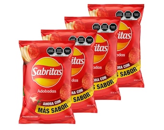 Sabritas Adobadas Mexican Chips (BOX WITH 4 BAGS) 45 grams