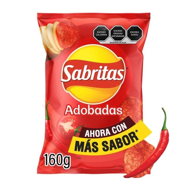 Sabritas Adobadas Mexican Chips (BOX WITH 4 BAGS) 45 Grams - Etsy