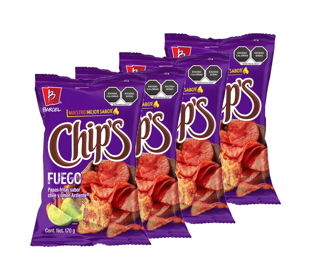 Barcel Box Barcel Chips Fuego (BOX WITH 4 BAGS) 57 Grams - Etsy
