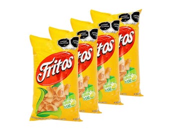Fritos Sal y Limon Sabritas Mexican Chips Mexican Chips (BOX WITH 4 BAGS) 60 grams