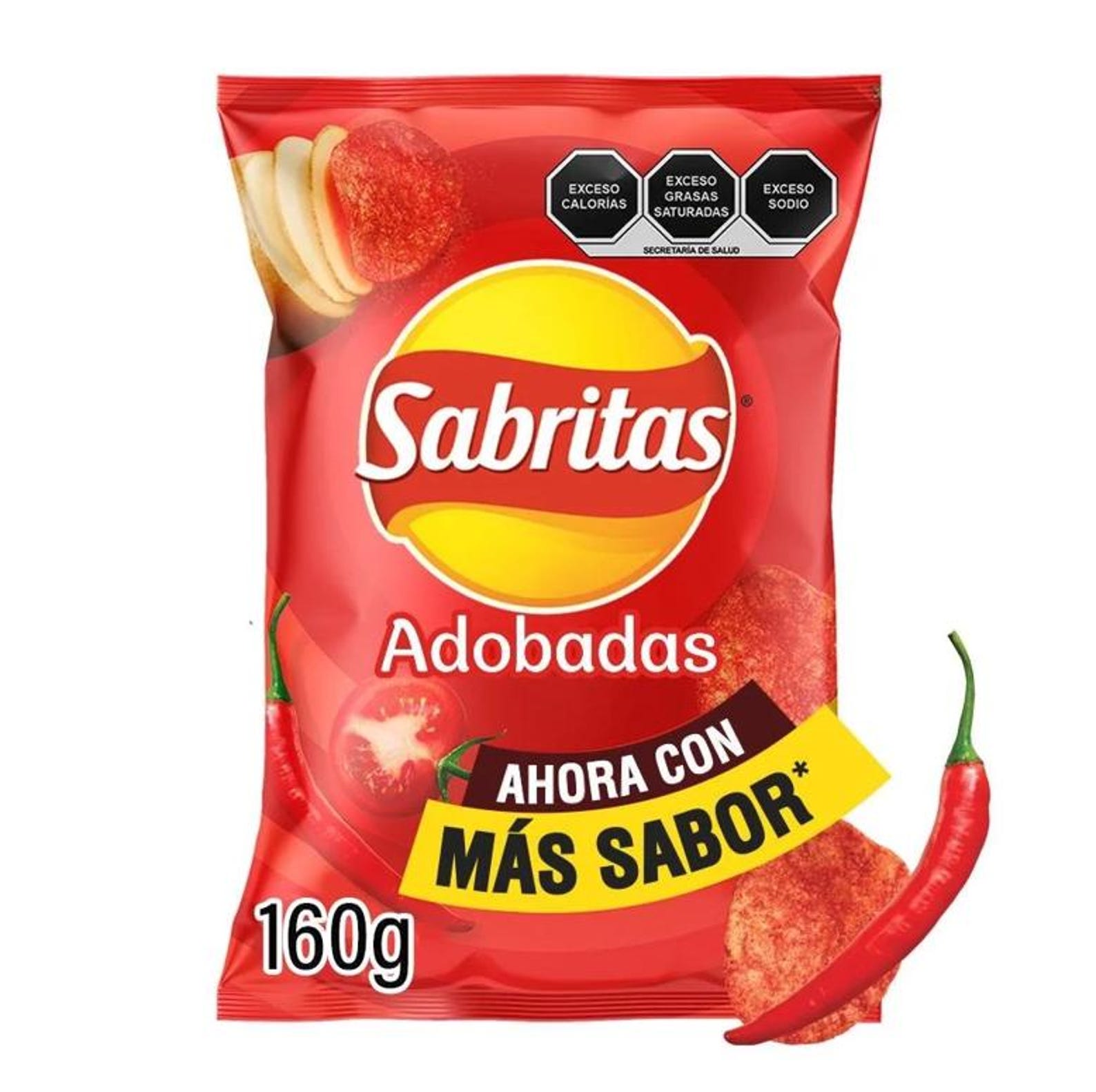 Sabritas Adobadas Mexican Chips (BOX WITH 5 BAGS) 45 Grams - Etsy