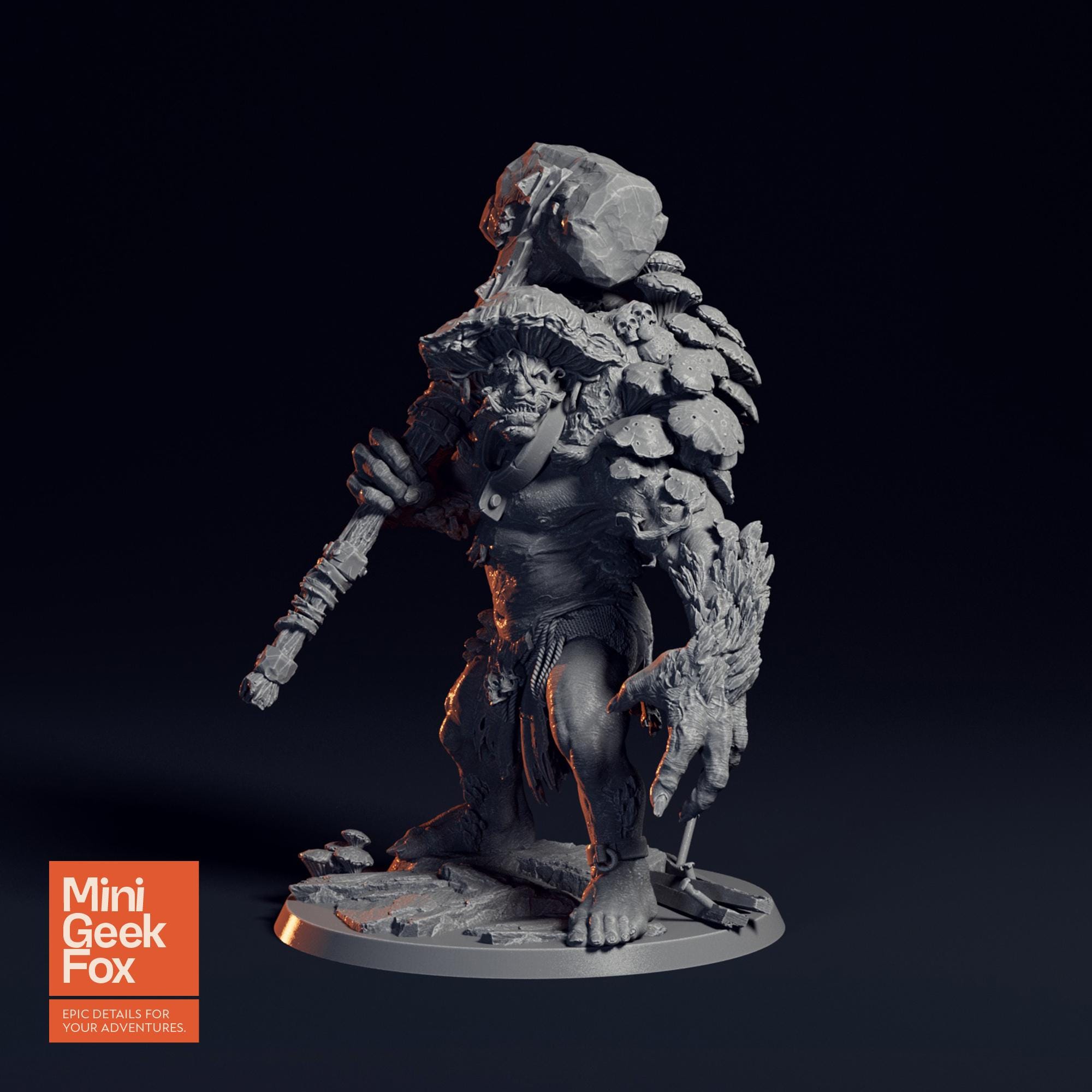 Mycogar, Fungal Ogre - DnD Monster, Fantasy RPG Miniature