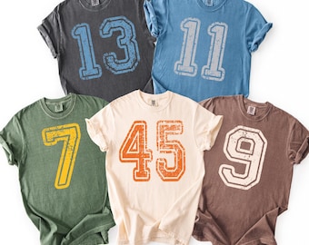 Camiseta de fútbol personalizada con número y colores cómodos, camiseta con número personalizado, camiseta deportiva personalizada con número, camiseta deportiva con número, IMC971