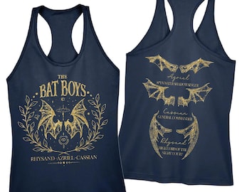The Bat Boys Racerback, Acotar Bookish Racerback, A Court of Thorns and Roses Rhysand Cassian Azriel Racerback, Bookish Racerback, IMC090