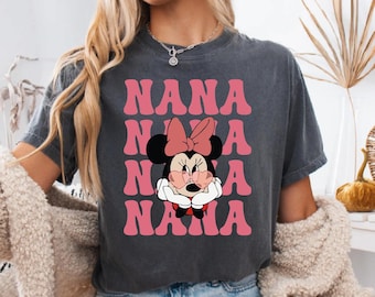 Minnie Disney Nana Comfort Colors Shirt, Disney Minnie Nana Shirt, Minnie Nana Tee, Disney Family Trip Shirt, Minnie Tee IMC1041