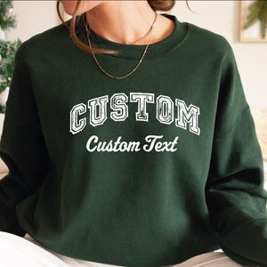 Custom Sweatshirt & Hoodie, Custom University Sweater, Personalized Sweater, University Name Hoodie, Personalized Gift IMC874