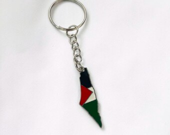 Filasteen Palestine Map Keyring Keychain:  Charm, Charity Fundraising