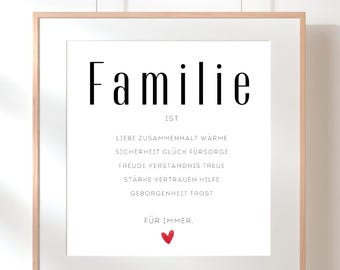 Family is Poster I Family Poster I Christmas Gift I Digital Download I Last Minute Gift I Poster to Print I Gift