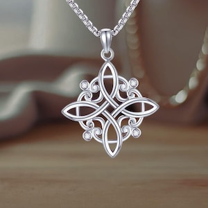 Witches Knot Necklace Jewelry Celtic Jewelry for Women