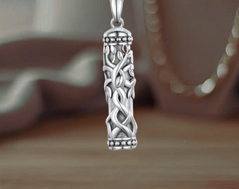 Tree of Life Urn Necklace for Ashes 925 Sterling Silver Cremation Keepsake Memorial Jewelry for Women
