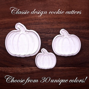 Pumpkin Cookie Cutter Stamp Set: Fall Baking, Halloween & Thanksgiving