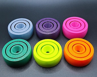 Smooth Fidget Spinner: Sensory Toy for Focus & Stress Relief, Handmade in USA, 30 Colors